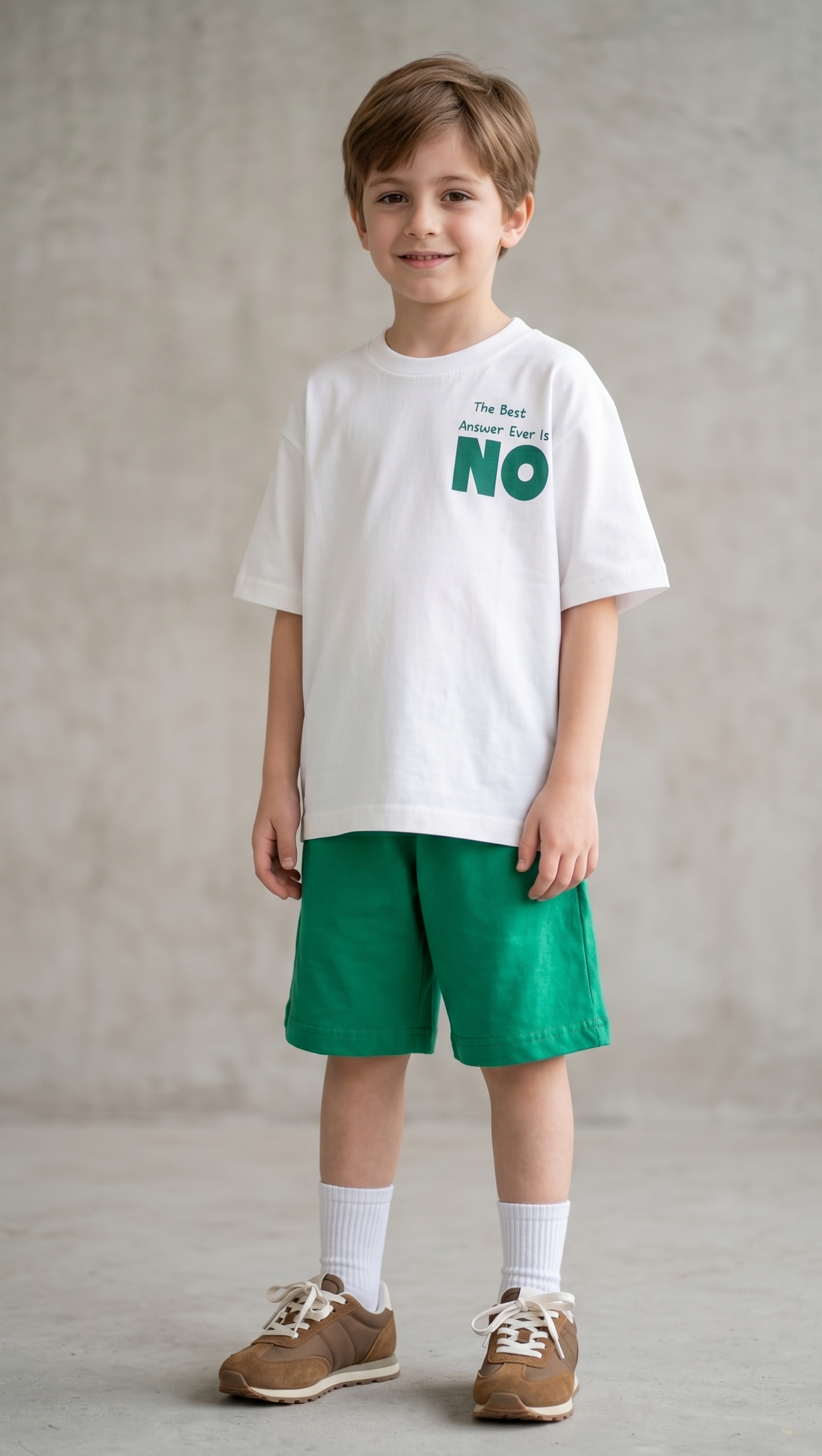 How about NO! Over-sized t-shirt & shorts set