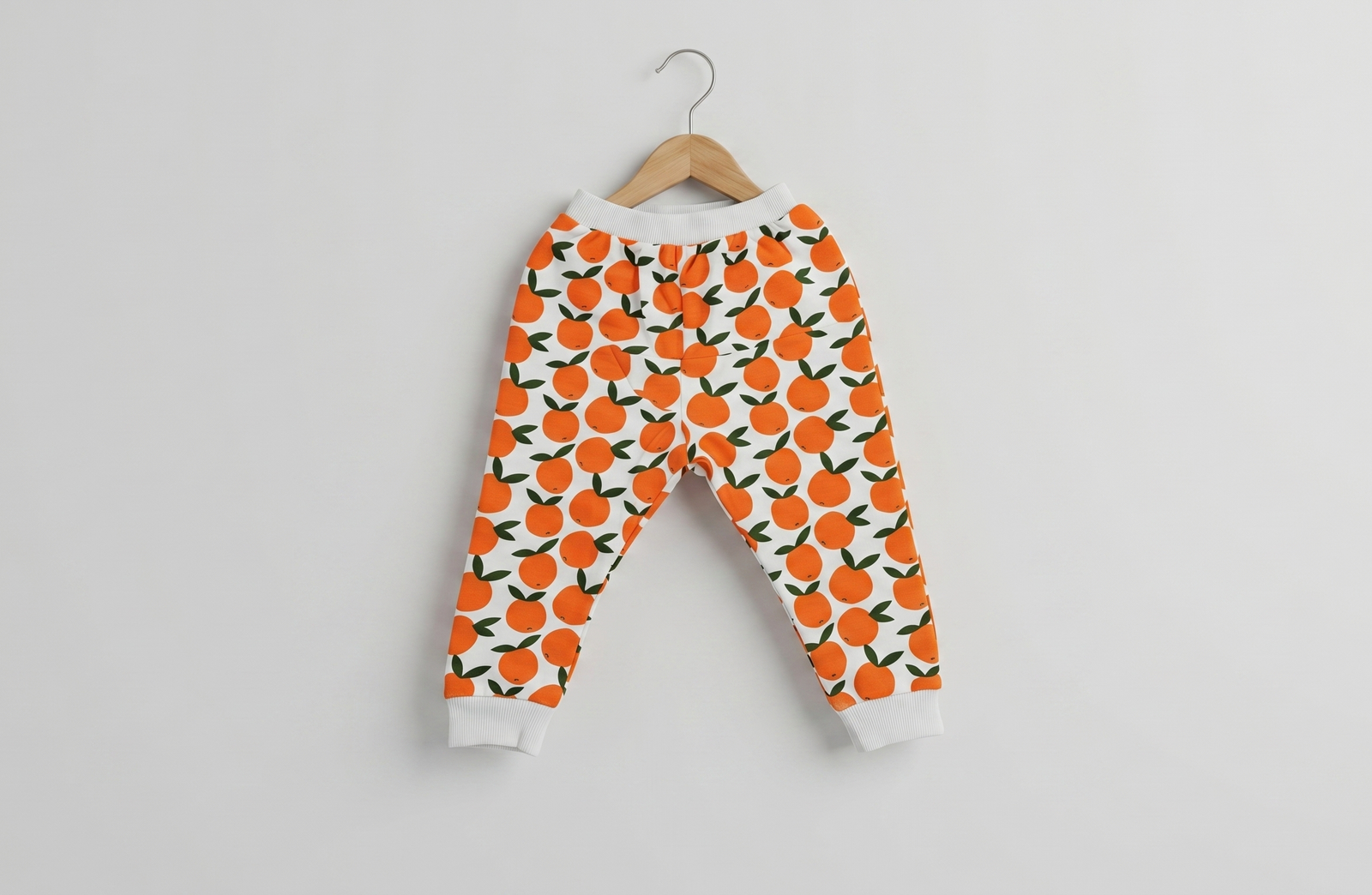 Unisex Cotton Orange Print Full Sleeve Co-ord Sets
