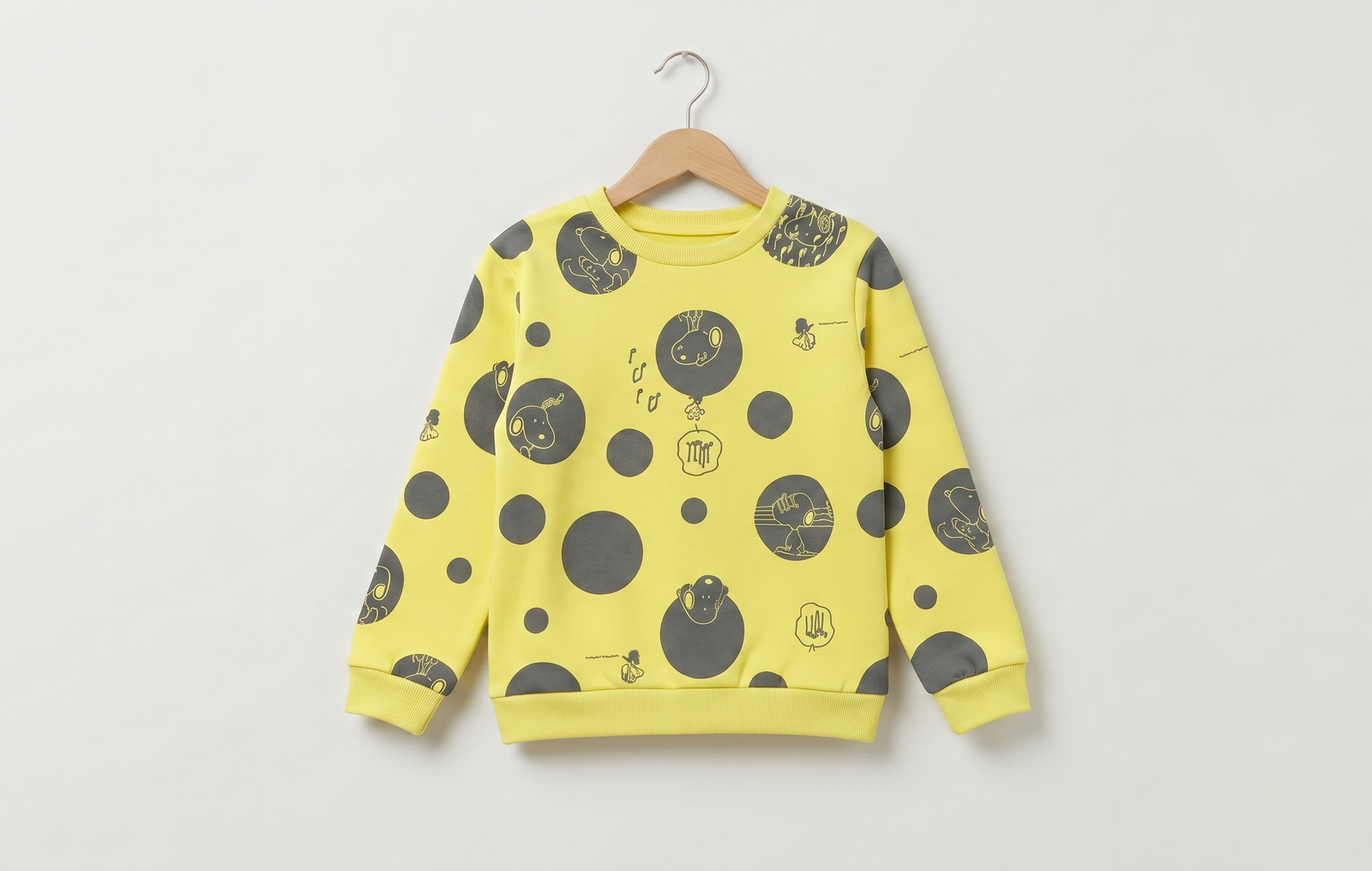 Unisex Yellow Cotton Printed Full Sleeve Co-ord Sets