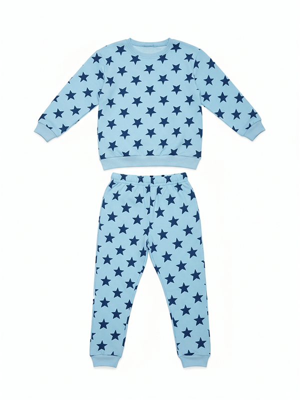 Unisex Cotton Star Printed Full Sleeve Co-ord Sets