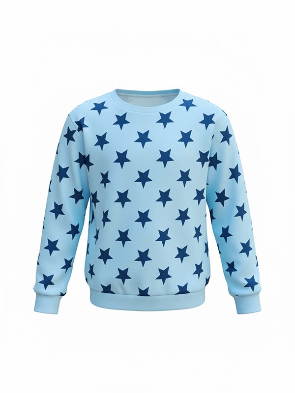 Unisex Cotton Star Printed Full Sleeve Co-ord Sets