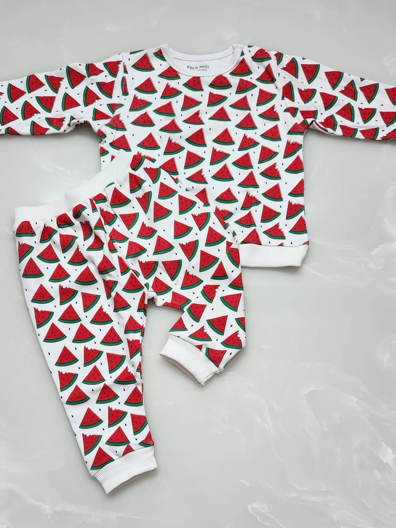 Unisex Cotton Watermelon Print Full Sleeve Co-ord Sets